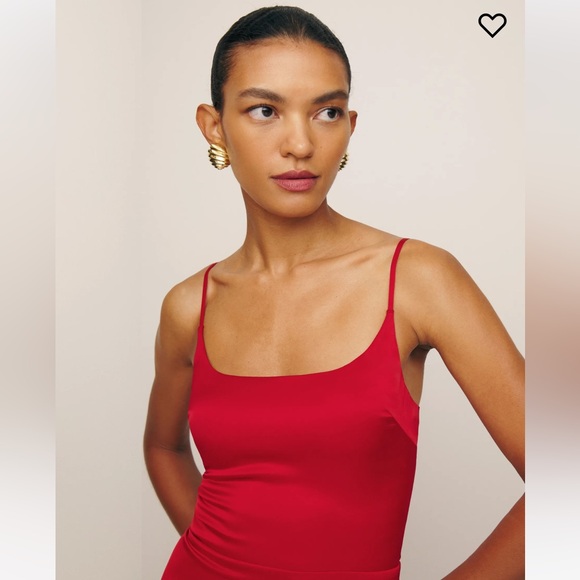 Reformation Nasha Dress Size 8 Cherry NWT - Picture 5 of 6